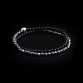 Sterling Silver Logo Ball - Hematite & Onyx Stones 4mm Double Wrap Bracelet